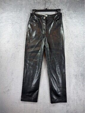Aritzia Wilfred The Melina Pants Black High Rise Size 2